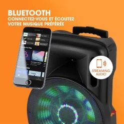 Enceinte Bluetooth De 800 Watts -Monde Electronique Enceinte Bluetooth Portable 800W telephone