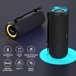 Enceinte Bluetooth Portable 30W -Monde Electronique Enceinte Bluetooth Portable Puissante CARACTERISTIQUES