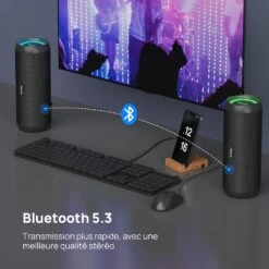 Enceinte Bluetooth Portable 30W -Monde Electronique Enceinte Bluetooth Portable Puissante pour telephone