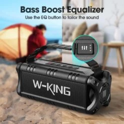 Haut Parleur Bluetooth Puissant IPX6 Waterproof -Monde Electronique Enceinte Bluetooth Puissante IPX6 Waterproof bass boost