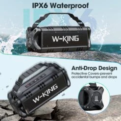 Haut Parleur Bluetooth Puissant IPX6 Waterproof -Monde Electronique Enceinte Bluetooth Puissante IPX6 Waterproof sans fil