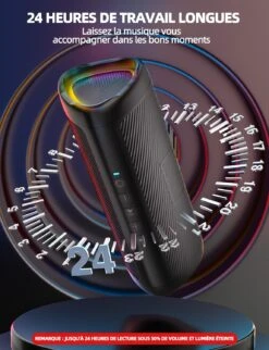 Enceinte Sans Fil Bluetooth Étanche -Monde Electronique Enceinte Bluetooth Puissante Sans Fil autonomie 24 heures
