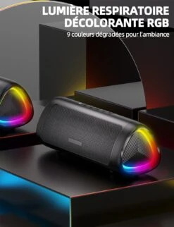 Enceinte Sans Fil Bluetooth Étanche -Monde Electronique Enceinte Bluetooth Puissante Sans Fil bt5.3