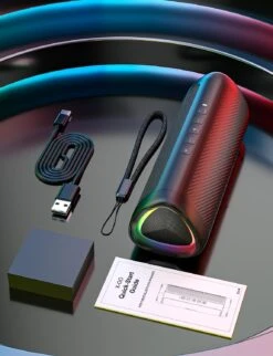 Enceinte Sans Fil Bluetooth Étanche -Monde Electronique Enceinte Bluetooth Puissante Sans Fil led rgb