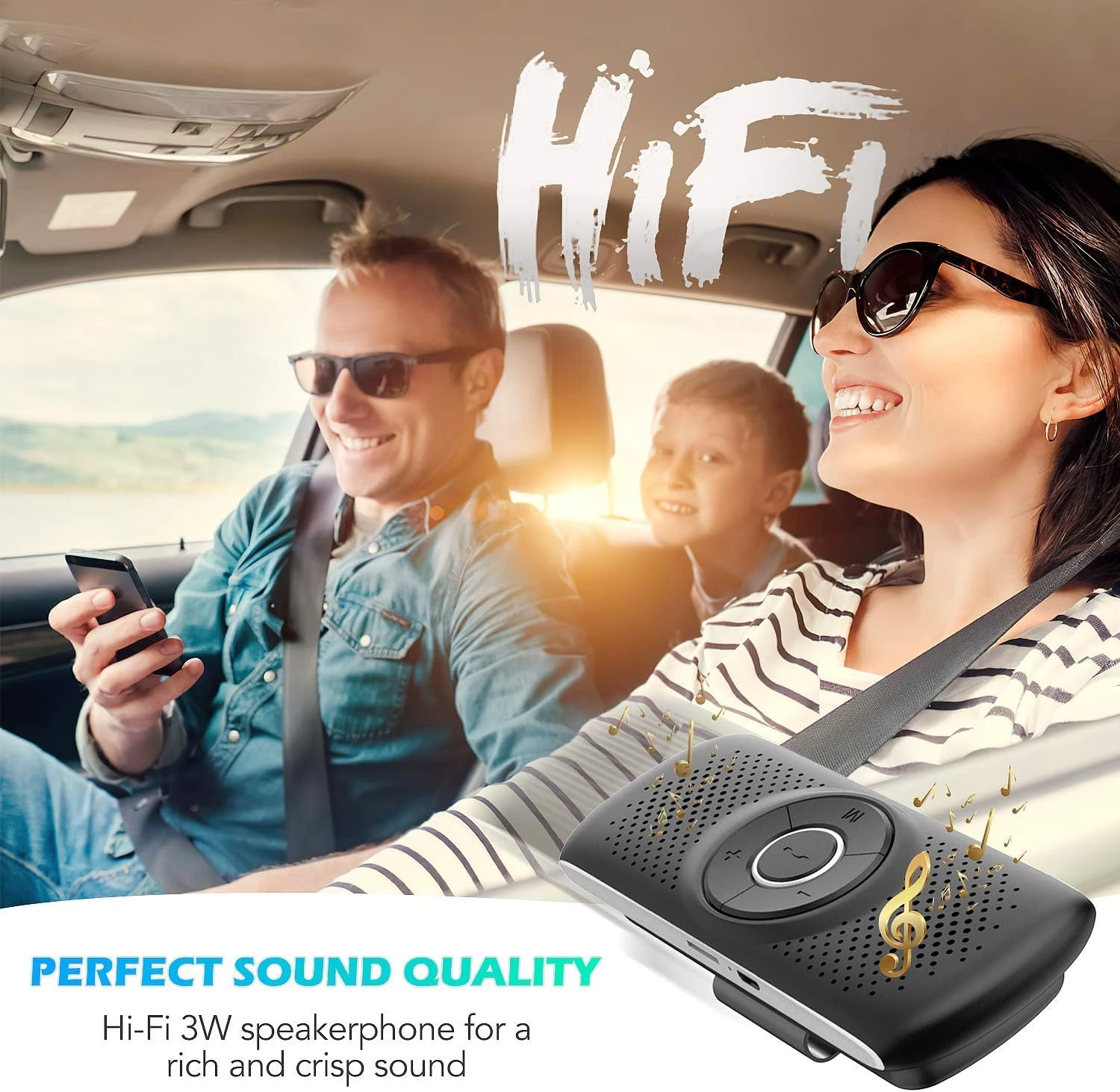 Enceinte Bluetooth Puissante Pour Voiture 5 Enceinte Bluetooth Puissante Pour Voiture – Image 3