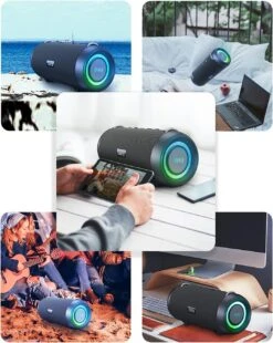 Enceinte Bluetooth Waterproof Puissante -Monde Electronique Enceinte Bluetooth Waterproof Puissante 30 heures dautonomie