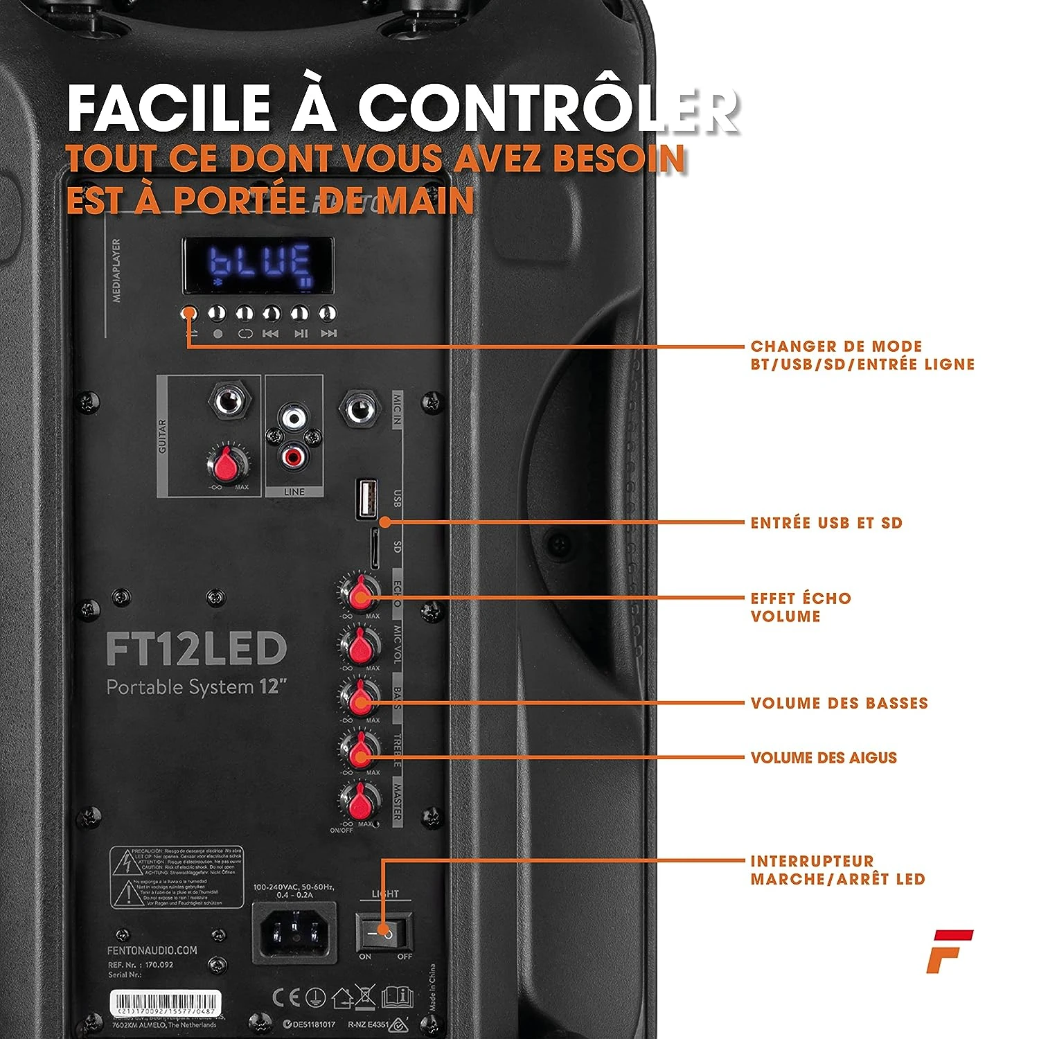 Enceinte Bluetooth De 700 Watts 6 Enceinte Bluetooth De 700 Watts – Image 4