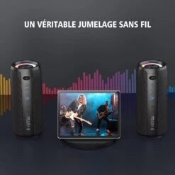 Enceinte Bluetooth De Qualité Et Puissante -Monde Electronique Enceinte Bluetooth de Qualite et Puissante port AUX