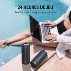 Enceinte Puissante Bluetooth Pour Téléphone -Monde Electronique Enceinte Puissante Bluetooth pour Telephone 24 heures dautonomie