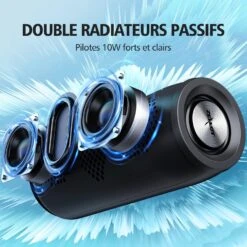 Enceinte Puissante Bluetooth Pour Téléphone -Monde Electronique Enceinte Puissante Bluetooth pour Telephone double