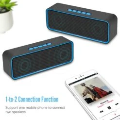 Enceinte Bluetooth Puissante Musique -Monde Electronique Enceinte bluetooth pas cher et puissante double deux en un