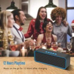 Enceinte Bluetooth Puissante Musique -Monde Electronique Enceinte bluetooth pas cher et puissante stereo 3D