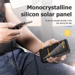 Batterie Portative Solaire -Monde Electronique Epow Batterie Externe Solaire chargeur solaire