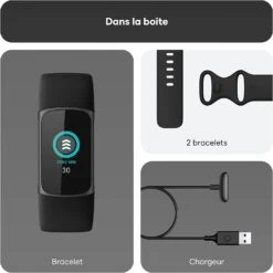 Bracelet Connecté Smart Pour Adolescents -Monde Electronique FitBit Charge 5 Adolescent accessoires inclus