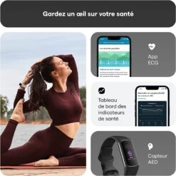 Bracelet Connecté Smart Pour Adolescents -Monde Electronique FitBit Charge 5 Adolescent activite sportive