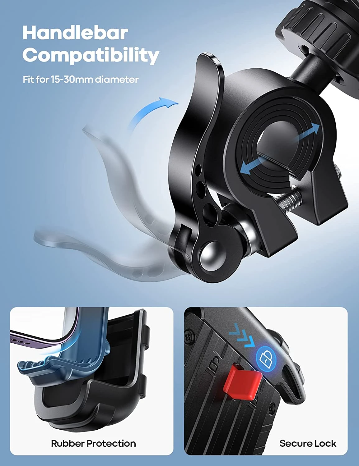 Fixation Téléphone Vélo Guidon 6 Fixation Téléphone Vélo Guidon – Image 4