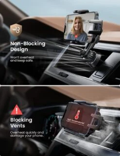 Support Téléphone Pour Voiture Ventilation 8 Support Téléphone Pour Voiture Ventilation -Monde Electronique Fixation telephone voiture LISEN design intelligent