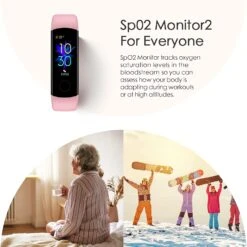 Bracelet Fitness Connecté Femme Sport -Monde Electronique Honor Band 5 Femme suivi de loxygene