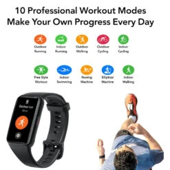 Bracelet Connecté Rythme Cardiaque -Monde Electronique Honor Band 6 Montre Connectee mode sportif