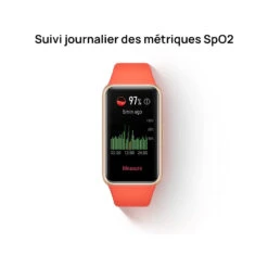 Montre Connectée Pour Ado -Monde Electronique Huawei Band 6 Adolescent suivi journalier des metriques SpO2