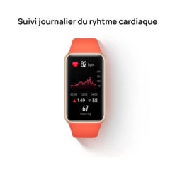 Montre Connectée Pour Ado -Monde Electronique Huawei Band 6 Adolescent suivi journalier du rythme cardiaque