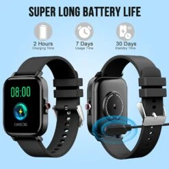 Montre Connectée Moniteur De Santé -Monde Electronique Jugeman Smart Watch Homme batterie longue duree