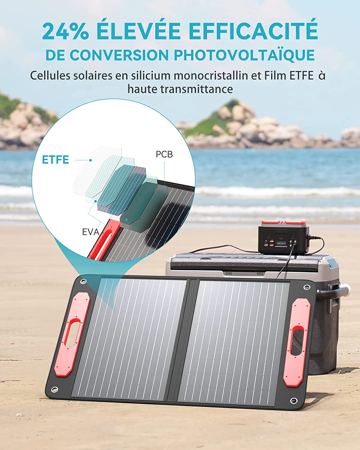 Kit Chargeur Solaire Puissant Pour Camping 9 Kit Chargeur Solaire Puissant Pour Camping – Image 7