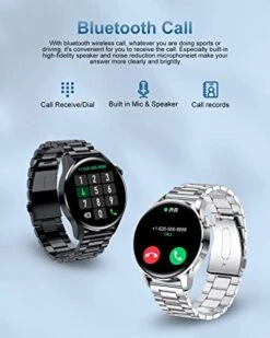 Montre Connectée Ado Garçon En Acier -Monde Electronique Lige Montre Intelligente pour adolescents appels Bluetooth