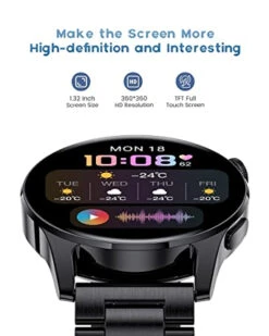 Montre Connectée Ado Garçon En Acier -Monde Electronique Lige Montre Intelligente pour adolescents haute definition