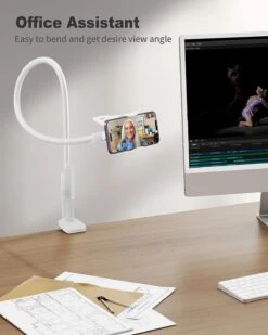 Long Support De Téléphone Réglable -Monde Electronique Long Support de Telephone Reglable multi utilisation