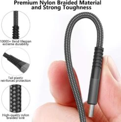 Lot De 2 Câble USB Type C -Monde Electronique Lot de 2 Cable USB Type C qualite