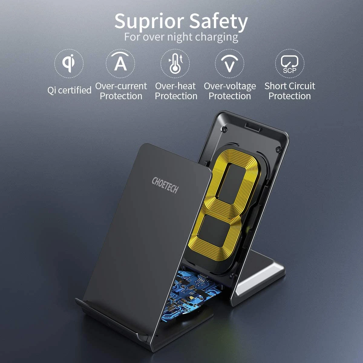 Lot De 2 Chargeur Induction Support 4 Lot De 2 Chargeur Induction Support – Image 2