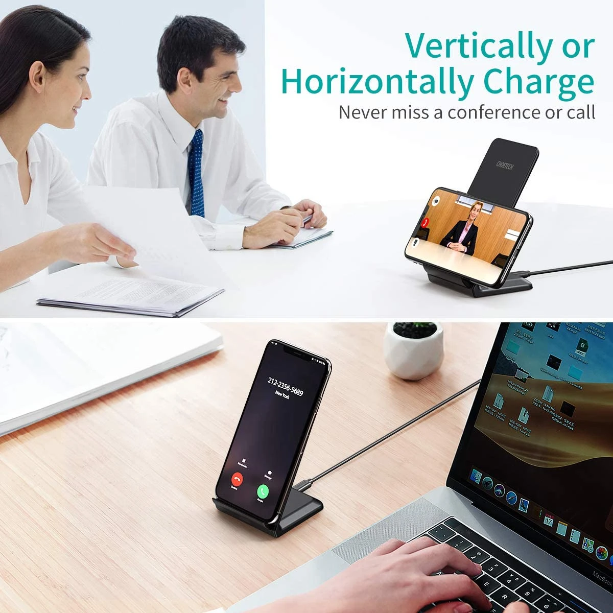 Lot De 2 Chargeur Induction Support 5 Lot De 2 Chargeur Induction Support – Image 3