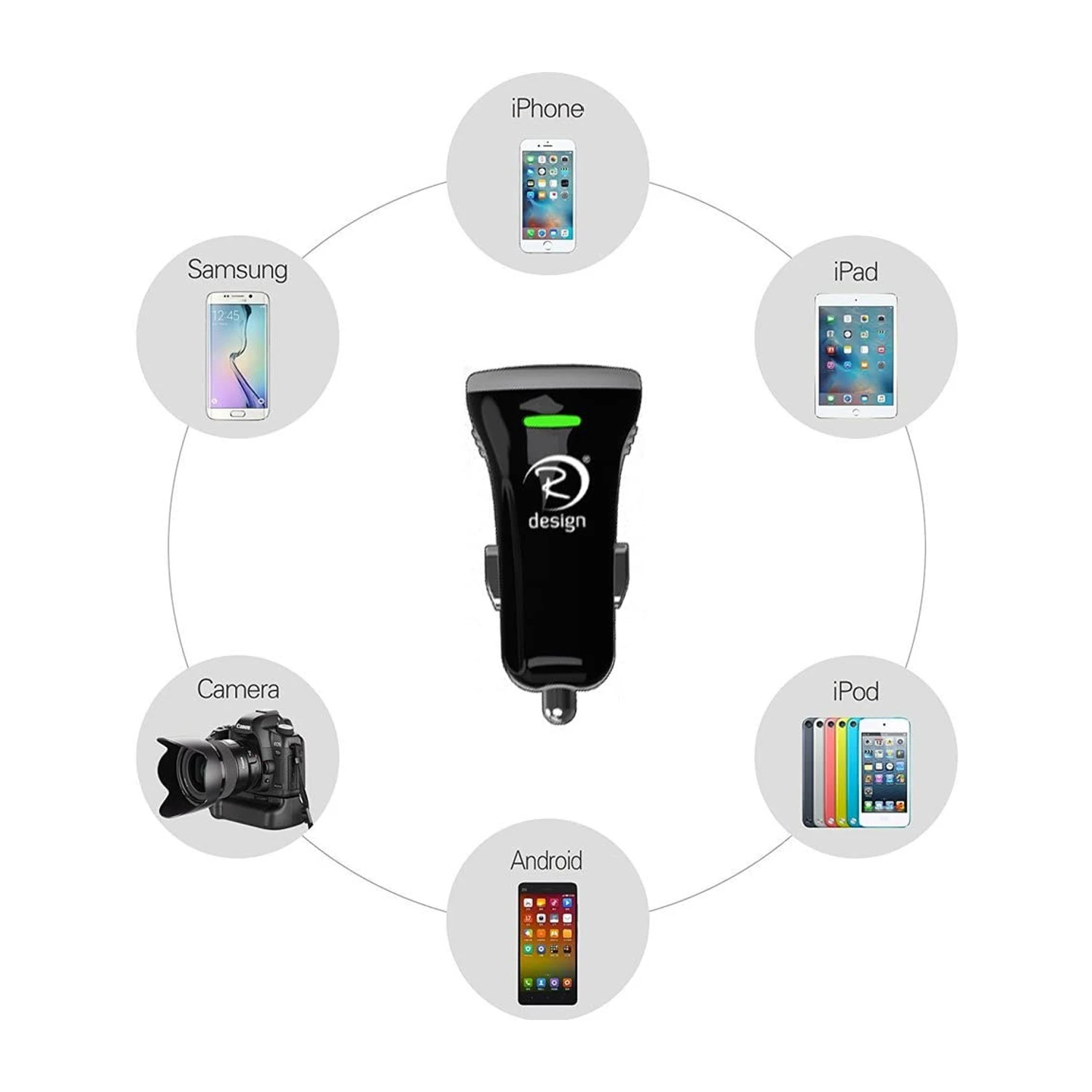 Lot De 2 Chargeurs Allume Cigare 17W Raven 4 Lot De 2 Chargeurs Allume Cigare 17W Raven – Image 2