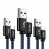 Lot De 3 Câble USB Type C -Monde Electronique Lot de 3 Cable USB Type C