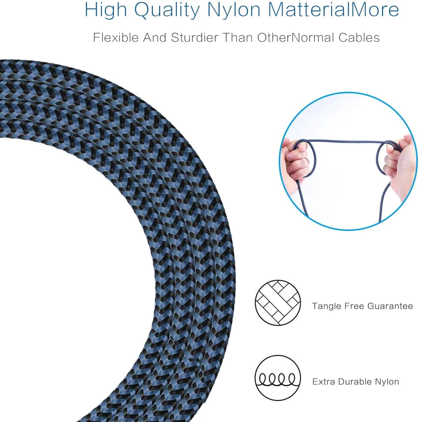 Lot De 3 Câble USB Type C 5 Lot De 3 Câble USB Type C – Image 3