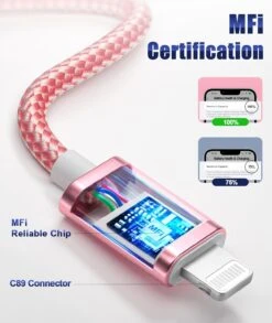 Lot De 5 Câbles Lightning -Monde Electronique Lot de 5 cable iphone mfi