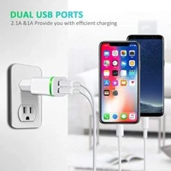 Lot De 2 Chargeurs Rapides -Monde Electronique Luoatip Lot de 2 Chargeur Rapide double ports USB