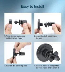 Support Voiture Pour Téléphones -Monde Electronique Magsafe Support Voiture pour iPhone facile a installer