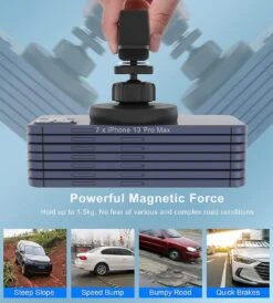 Support Voiture Pour Téléphones -Monde Electronique Magsafe Support Voiture pour iPhone magnetique