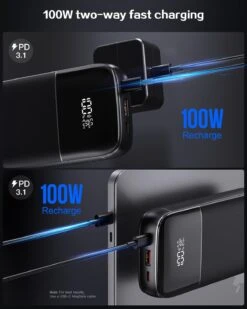 Mini Batterie Externe 100W Pour Ordi -Monde Electronique Mini Batterie Externe 100W pour Ordi cable