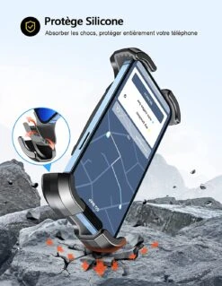 Porte Portable Vélo Universel -Monde Electronique Mohard Support telephone velo resistant