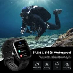Montre Connecté Homme Solide Waterproof -Monde Electronique Montre Connecte Homme Solide Etanche ip69k