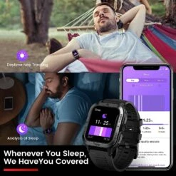 Montre Connecté Homme Solide Waterproof -Monde Electronique Montre Connecte Homme Solide Etanche sommeil