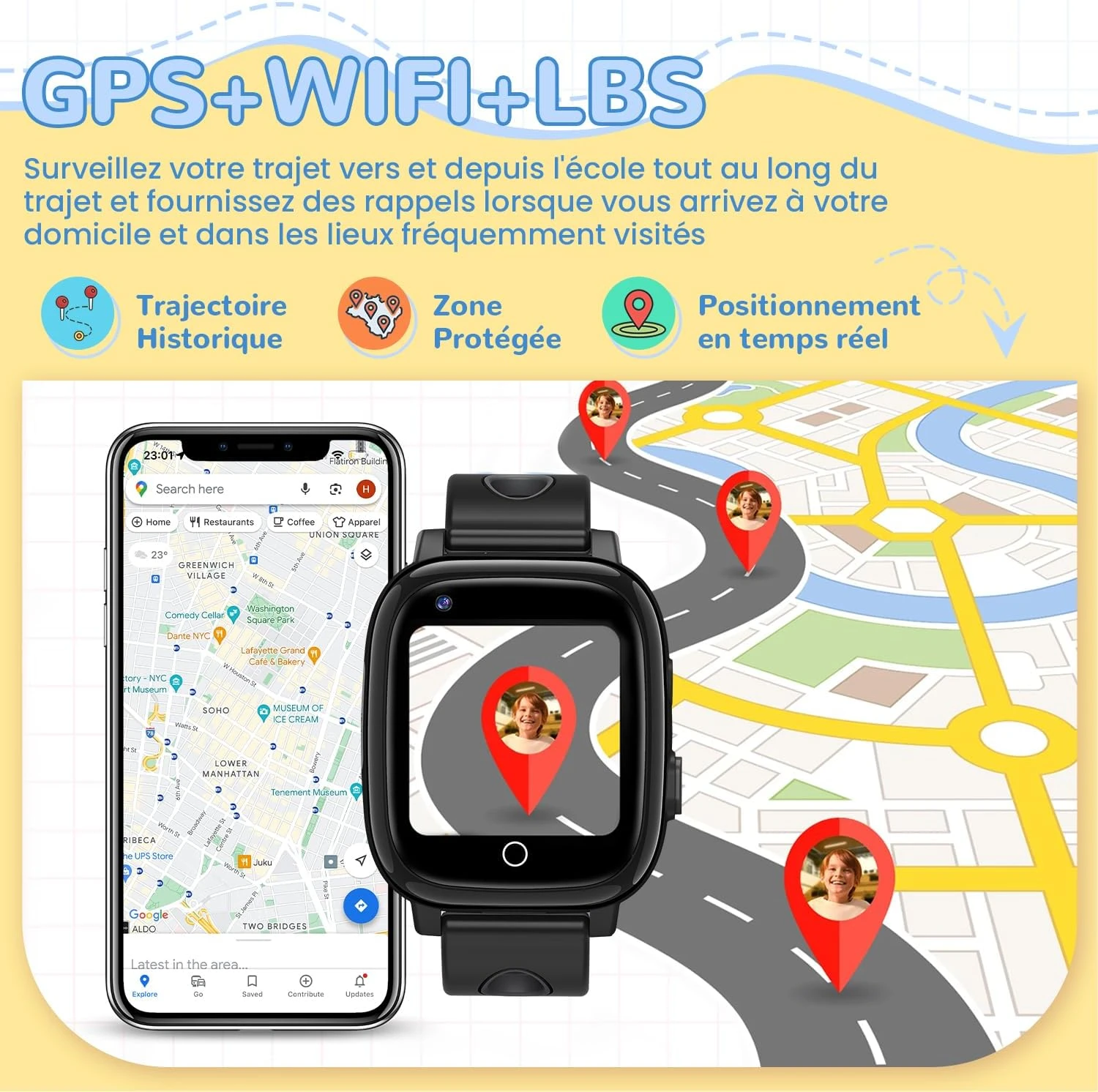 Montre Connectée 4G Enfant 5 Montre Connectée 4G Enfant – Image 3