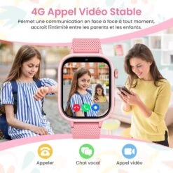 Montre Connectée Ado Fille Avec Suivi Position -Monde Electronique Montre Connectee Ado Fille Suivi Position 4G