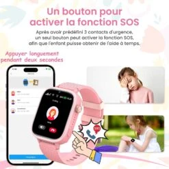 Montre Connectée Ado Fille Avec Suivi Position -Monde Electronique Montre Connectee Ado Fille Suivi Position SOS