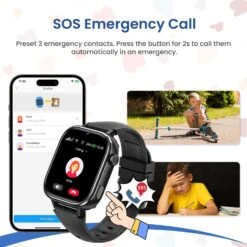 Montre Connectée Adolescent GPS Connecté -Monde Electronique Montre Connectee Adolescent GPS Connecte sos