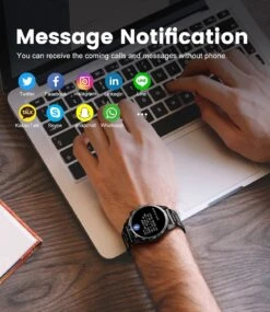 Montre Connectée Adolescent Allurée -Monde Electronique Montre Connectee Adolescent SIEMORL messages notifications