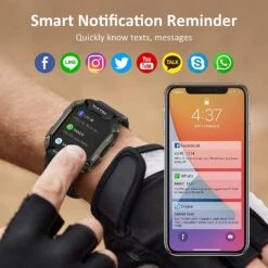 Montre Intelligente Pour Jeunes Adultes 5ATM -Monde Electronique Montre Connectee Adolescent Tesofit notifications